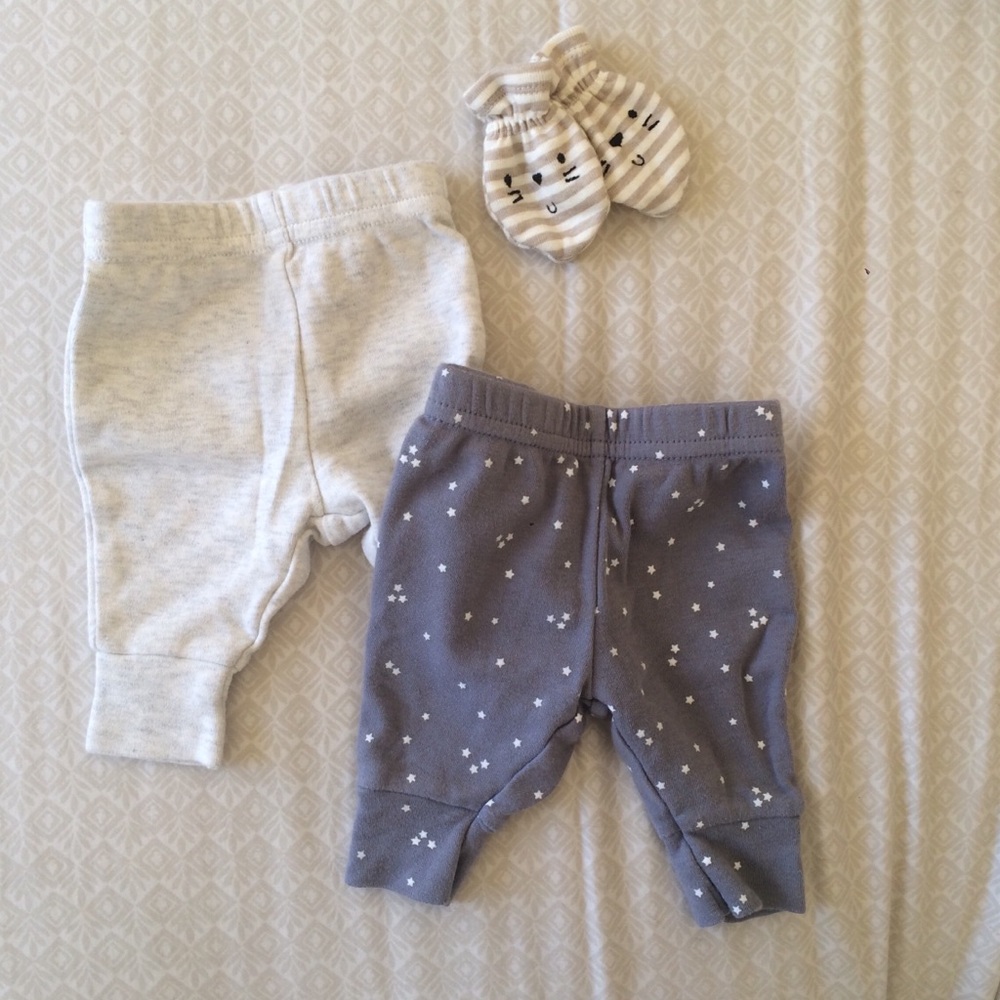 Newborn Baby Pants Stary Night
